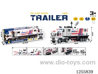 Inertial alloy emergency rescue command vehicle W L/M included 3*AG13 battery (with receiver accessories)