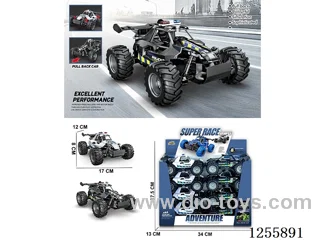 pull back police car 8PCS