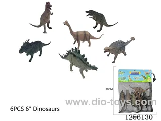 6PCS 6-inch Dinosaurs
