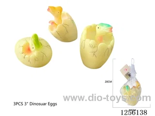 3PCS 3-inch Vinyl Dinosaur Eggs