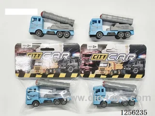 pull back Police Missile Vehicle (2 mixed)