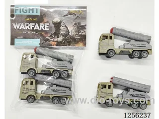 2PCS pull back Military Missile Vehicle