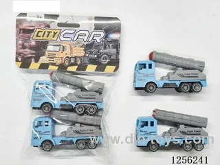 2PCS pull back Police Missile Vehicle