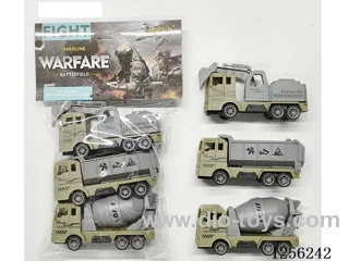 3PCS pull back Military Engineering Vehicle