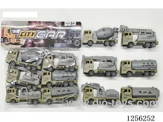 6PCS pull back Military Engineering Vehicles