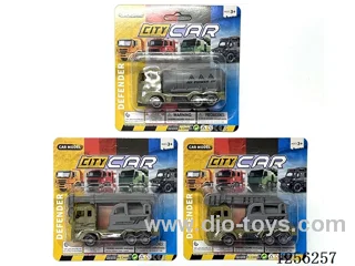 Pull back Military Engineering Vehicles (3 mixed)