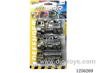 3PCS pull back Military Engineering Vehicles