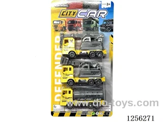 3PCS pull back Engineering Vehicles
