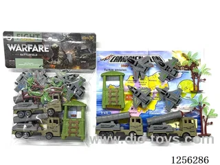Military pull back Missile Vehicle + pull back Fighter Jet Set