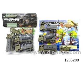 Military pull back Engineering Vehicle Set