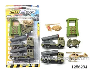 Military pull back Missile Vehicle Set