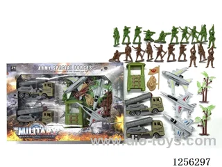 Military pull back Missile Vehicle + pull back Aircraft Set