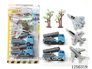 pull back SWAT Missile Vehicle + pull back Aircraft Set