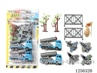pull back SWAT Missile Vehicle + pull back Aircraft Set