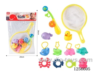 Vinyl bath fishing toys