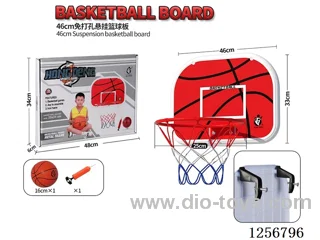 Hanging Basketball Backboard: 46x33cm, Hoop Diameter: 30cm