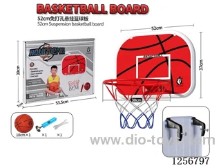 Hanging Basketball Backboard: 52x37cm, Hoop Diameter: 30cm