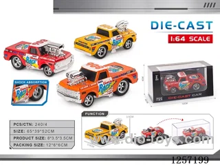 1:64 free wheel alloy car