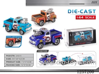 1:64 free wheel alloy car