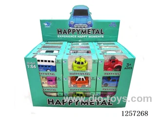 1:64 Alloy Free-Wheel Cars 14 Mixed (36PCS)