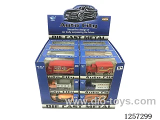 1:50 Diecast Mini Truck free wheel + Utility Vehicle 12 mixed (24PCS)