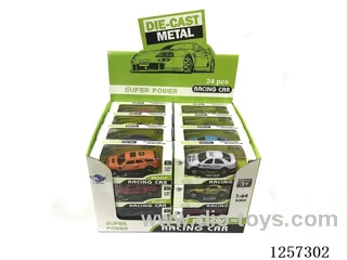 1:64 Alloy Free-Wheel Sports Car 12 mixed (24PCS)