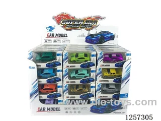 1:64 Alloy Free-Wheel Car 12 mixed (48PCS)