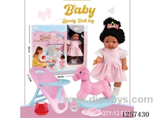 14-inch fully vinyl doll set