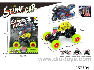 pull back Climbing Car + Flintstone Motorcycle (4-Model Mix)
