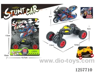 pull back Climbing Car + Flintstone Motorcycle (3-Color Mixed Pack)