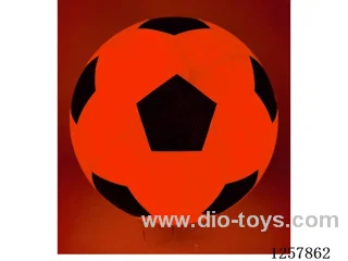 22cm Light-Up Rubber Soccer Ball, Dual-Light Battery-Operated