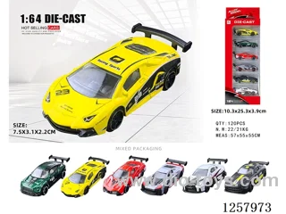 1:64 free wheel alloy car