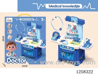 Small medical equipment table with light