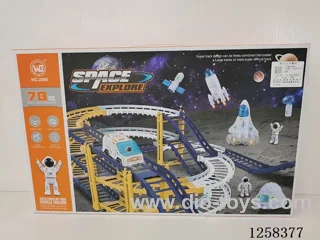 high-speed electric rail car (78PCS) not included battery