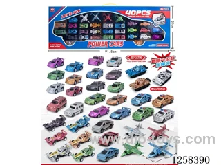 40 Types pull back car set