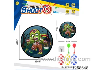 Sticky Ball Fabric Dartboard 36CM (Customizable Design) 6 Balls 2 Darts 1 Hook