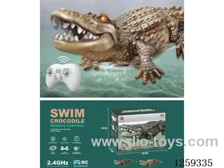 RC Water-Playing Crocodile with light included battery