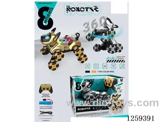 2.4G RC stunt robot dog W L/M included battery