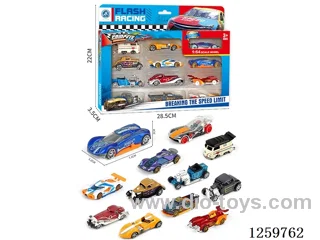 1:64 free wheel alloy car 12PCS