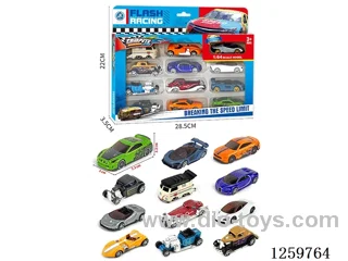 1:64 free wheel alloy car 12PCS