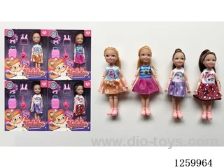 5 inch solid-body Jointed doll /4 mixed