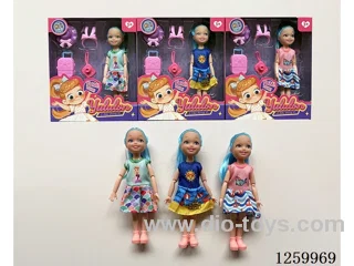 5 inch solid-body Jointed doll /3 mixed