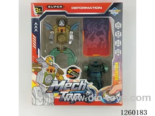 Transforming Robot Tank Spinner Set (with Guess Cards)