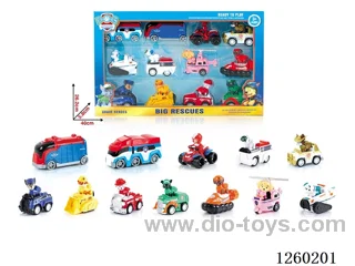 Pull Back dog car set 12 types