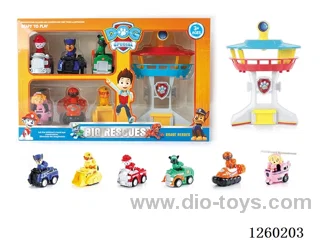 Pull Back dog car set