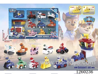 Catapult-Powered Pull-Back Vehicle 10 PCS