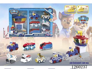 Catapult-Powered Pull-Back Vehicle 6 PCS