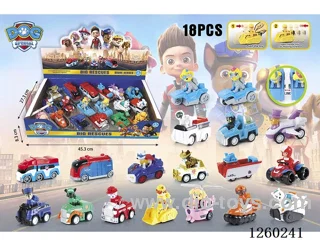 Pull Back car set 18 types