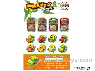 fruit pull back car 8 types