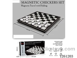 25CM Foldable Magnetic 64-Board International Checkers